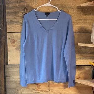 Talbots Light Blue Merino Wool Sweater
